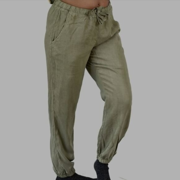 Sanctuary‎ Fatigue Green Tencel Pull ON Joggers Size L - Picture 1 of 6